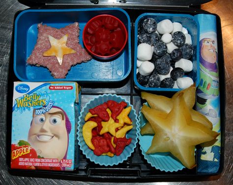 Toy Story Bento Laptop Lunch Healthy Packed Lunches, Daycare Menu, Healthy Lunches For Work, Toddler Themes, Kids Juice, Detox Juice Cleanse, Healthy Lunches For Kids, Fruit Displays, Story Birthday