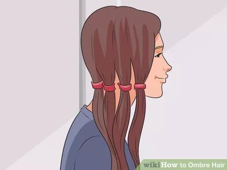 Image titled Ombre Hair Step 7 How To Ombre Hair, Diy Hair At Home, How To Ombre Your Hair, How To Ombre, Ombre Hair At Home, Ombre Hair Tutorial, Ombre Hair Color For Brunettes, Hombre Hair, Diy Ombre Hair