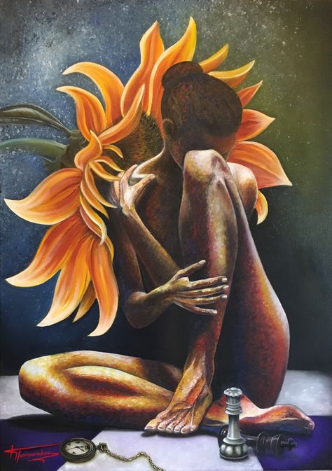 Memories - Oil painting on 50x70 cm canvas Creative Composition Painting, Feminism Wallpaper, Painting Meaningful, Creative Composition, Africa Women, Canvas Art Painting Abstract, Ballet Pictures, Cubist Art, Conceptual Painting