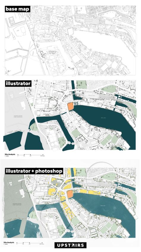 Base Map Architecture, Figure Ground Architecture Site Analysis, Site Analysis Photoshop, Adobe Illustrator Architecture, Context Analysis Architecture, Climate Analysis Architecture, Site Mapping, Map Analysis, Architecture Site Analysis