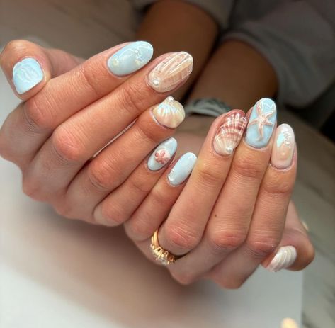 Beach Nail Colors, Utah Nails, Berry Nails, Pink Summer Nails, Beachy Nails, Valentine Nail Art, Summery Nails, Girly Acrylic Nails, Mermaid Nails