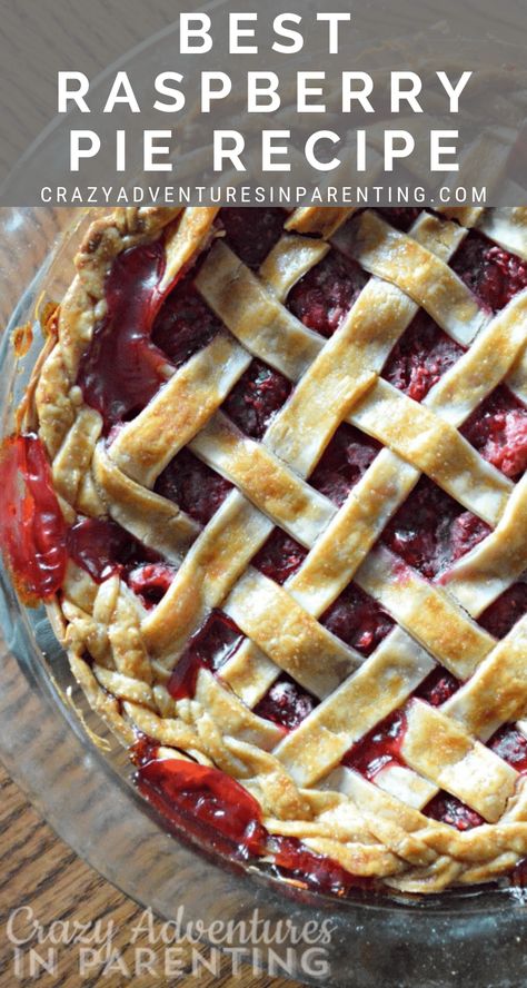 Easy Raspberry Pie Recipe, Raspberry Pie Recipe, Raspberry Pie Filling, Raspberry Cake Recipes, Crazy Adventures, Raspberry Desserts, Raspberry Pie, Easy Pie Recipes, Raspberry Recipes