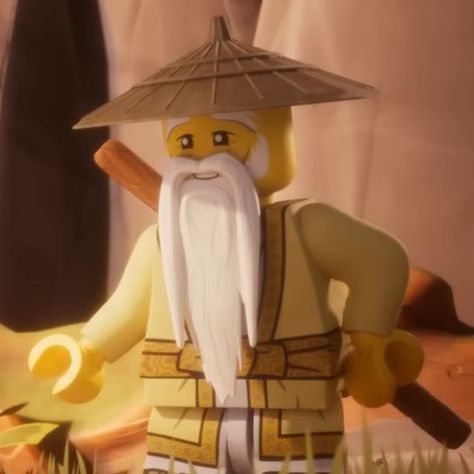 Ninjago: Dragons Rising S2E5 - The Spell at the Waterfall | tag(s): ninjago icon, ninjago pfp, wu icon, wu pfp Wu Ninjago, Sensei Wu, Ninjago Pfp, Ninjago Dragons Rising, Dragons Rising, Dragon Rise, The Spell, Lego Ninjago, Lego