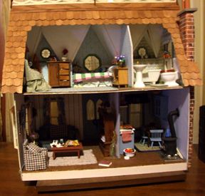 kerry'sdollhouse Orchid Dollhouse, Witch Dollhouse, Gingerbread Trim, Dollhouse Decorating, Miniature Orchids, Dollhouse Bathroom, Dollhouse Miniature Tutorials, Dollhouse Christmas, Dollhouse Printables