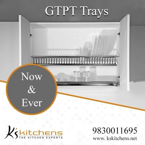 Stacking your washed crockery in the popular GTPT wall cabinet above the sink, is a perfect way to declutter your sink, drainboard of piles of washed crockery and other utensils. The GTPT allows the plates and glasses to drain into the drip tray below it. Ks kitchens modular layout uses GTPT trays for more organized kitchens.  Call us now for the best kitchen designs:+919830011695  Visit us: 🌐 www.kskitchens.net Cabinet Above Sink Kitchen, Cabinet Above Sink, Shelf Above Sink, Utensil Cabinet, Above Kitchen Cabinets Ideas, Decorating Above Kitchen Cabinets Ideas, Kitchen Cabinets Design Ideas, Above Kitchen Sink, Space Above Kitchen Cabinets