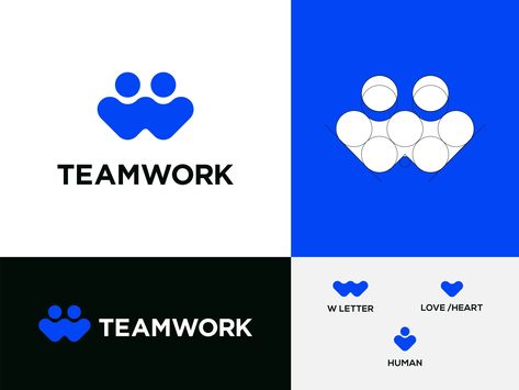 TEAMWORK LOGO DESIGN Teamwork Logo, Sale Logo, Building Logo, Heart Vector, Typography Graphic, Logo Mark, Logo Design Creative, Monogram Logo, Logo Maker