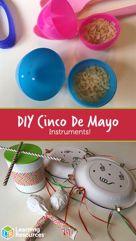 Cinco De Mayo Sensory Activities, Cinco De Mayo Stem Activities, Around The World Crafts For Kids, Spanish Crafts, Instrument Craft, Diy Instruments, Music Crafts, World Crafts, Mexican Culture