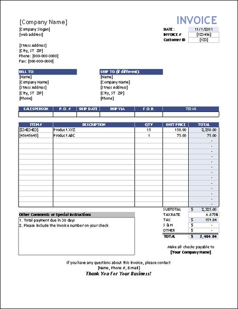 Excel Ideas, Invoice Format In Excel, Invoice Layout, Bill Format, Hotel Bill, Invoice Sample, Invoice Example, Purchase Order Template, Purchase Order Form