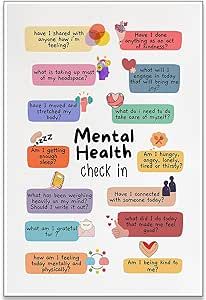 VERENIX Mental Health Poster Growth Mindset Posters Positive Affirmations Quotes Canvas Wall Art Kids Educational Motivational Decor for Classroom Calming Corner Decorations12x16in Unframed Decor For Classroom, Mental Health Poster, Quotes Canvas, Calming Corner, Motivational Decor, Growth Mindset Posters, Health Poster, Mental Health Posters, Quote Decor