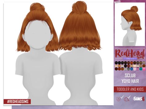 Ts4 Kids, Toddler Hair Sims 4, Hair Ts4, Alpha Cc, Sims Baby, Sims 4 Cc Kids Clothing, Pelo Sims, Sims 4 Children, The Sims 4 Packs