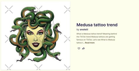 Who Is Medusa, Tattoo Medusa, Temple Of Athena, Feminist Symbol, Female Monster, Tattoo Trend, Stylish Tattoo, Female Power, Medusa Tattoo