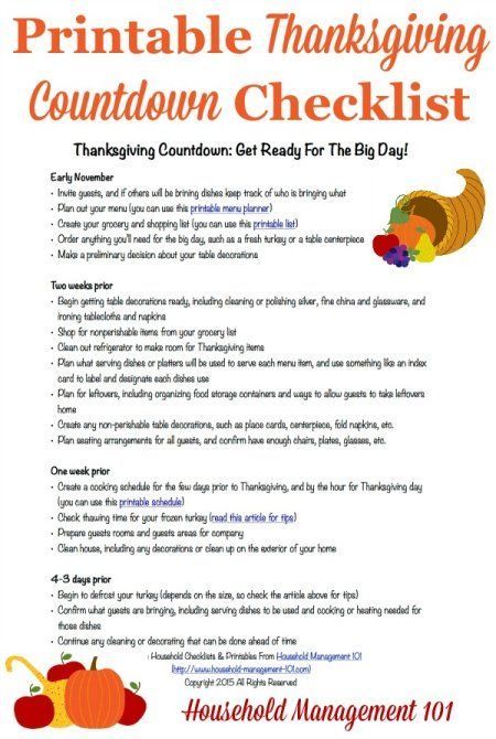 Getting House Ready For Thanksgiving, Thanksgiving Month Ideas, Thanksgiving Schedule Free Printable, Getting Ready For Thanksgiving, Countdown To Thanksgiving, Arts And Crafts For Kindergarten, Thanksgiving Countdown, Menu Planner Printable, Thanksgiving Planning