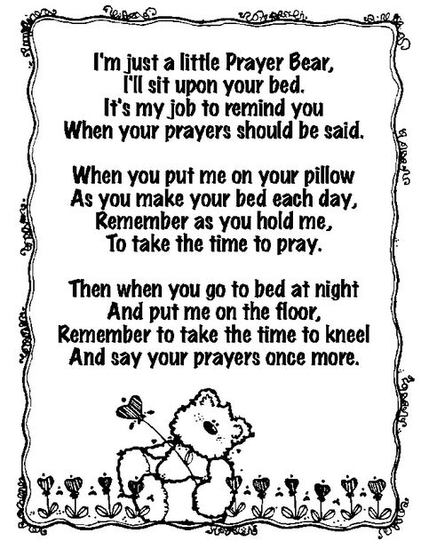 Get a cute little teddy bear to go with it and maybe some candy. Prayer Shawl Poem, Prayer Bear, Prayer Square, Prayer Rocks, Prayer Poems, Secret Sister Gifts, Secret Sisters, Christian Crafts, Prayer Shawl