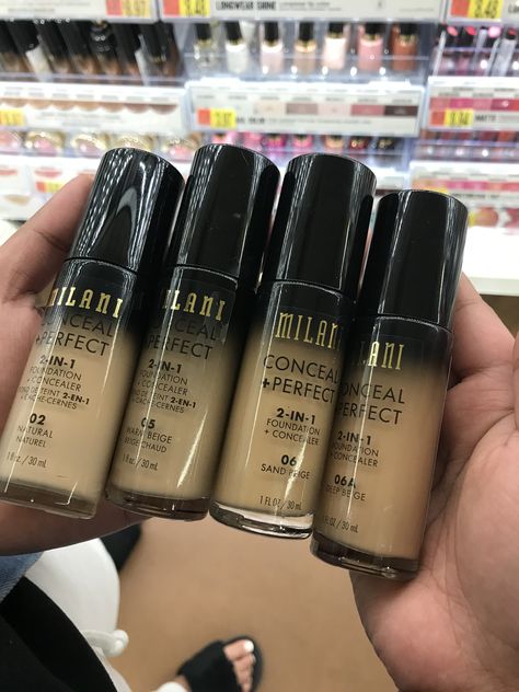 If you are looking for affordable yet great quality foundation- check out the milani foundation line! Milani Foundation, Best Drugstore Foundation, Milani Makeup, Drugstore Foundation, Face Card, Perfect Foundation, Foundation Concealer, Liquid Foundation, Christmas Wishlist