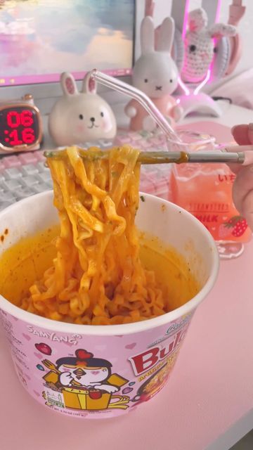 bloodchan ♡ on Instagram: "cheesy carbo buldak noodles (*´꒳`*) ♡ ʚ products featured: ɞ keyboard cover: check my FAQs (link in bio) keyboard, coaster: amazon (link in bio) bunny bowl: aliexpress (link in bio) milk glass cup: @kawaiitherapy (link in bio, use code ‘bloodchan’ for 10% off) ♡ ʚ tags: ɞ #kawaii #kawaiiaesthetic #cute #pink #pinkaesthetic #pinkkawaii #pinksetup #pinkgaming #desksetup #study #school #studysetup #asmr #satisfying #ramen #buldak #noodles #cheese #carbobuldak #carbona Ramen Buldak, Buldak Ramen, Diy Tape, Amazon Link, Keyboard Cover, Glass Cup, Cute Pink, Milk Glass, Ramen