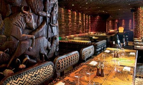 John Lanchester ventures into a vast, over-the-top South African-themed restaurant in Camden. What could possibly go wrong? African Restaurant, Shaka Zulu, What Could Possibly Go Wrong, African Inspired Decor, African Interior, African Theme, Small Fireplace, Home Decor Blog, Restaurant Concept