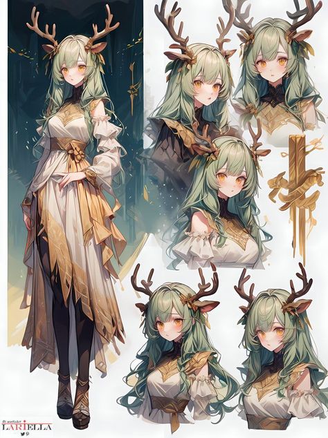 Deer Human Hybrid, Deer Oc Human, Deer Hybrid Human, Cute Drawings Of People, Deer Girl, Hybrid Art, Fantasy Wolf, Female Character Inspiration, Female Character Design