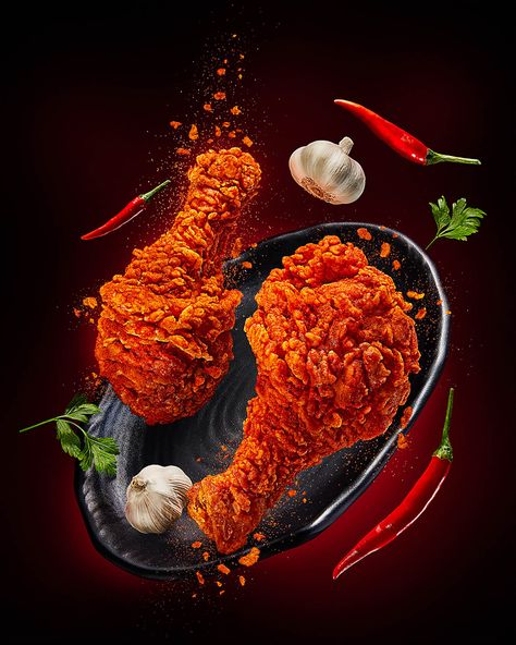 Food & Beverage by Patcha Kitchaicharoen Photographer Fried Chicken Kfc, Chicken Products, Fried Chicken Ads, Chicken Fast Food, Chicken Design, Food Graphics, Burger Drawing, Delicious Food Image, Good Fried Chicken