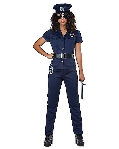 Adult Police Woman Costume - Spirithalloween.com Cop Outfit, Police Officer Costume, Police Outfit, Cop Uniform, Police Costume, Black Halloween Dress, California Costumes, Womens Fancy Dress, Police Women