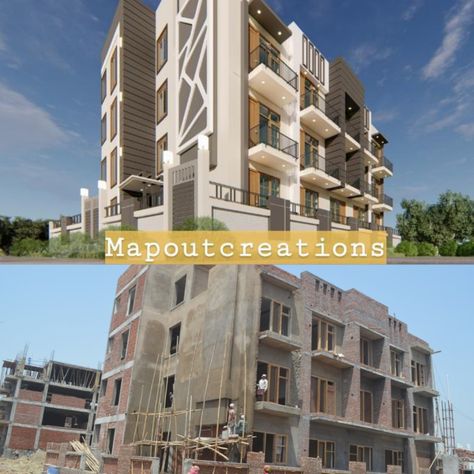 3d exterior view of hostel Hostel Buildings Exterior, Hostel Exteriors, Hostel Buildings, Building Side View, Apartment Facade, Building Exterior, Side View, Multi Story Building, Siding