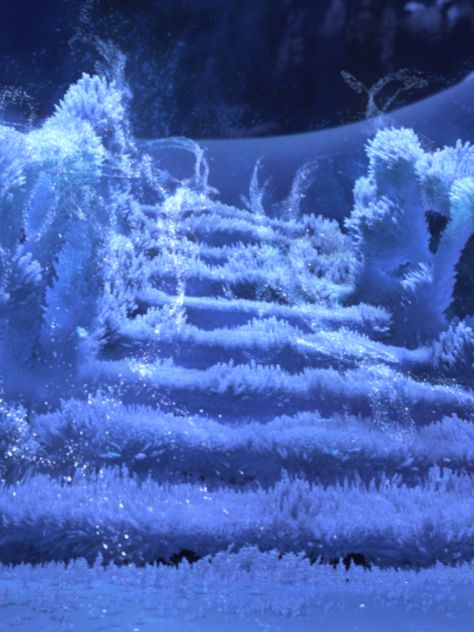 The beautiful ice staircase Elsa made. Frozen Background, Frozen Musical, Ice Aesthetic, Ice Magic, Frozen Wallpaper, Five Little Monkeys, Art Eras, Snow Princess, Winter Fairy