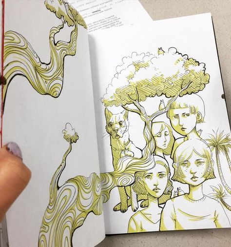 Lauren Tsai Art, Lauren Tsai, School Doodles, Sketchbook Pages, Sketch Art, Copic, Art Sketchbook, Drawing Inspiration, Art Drawing