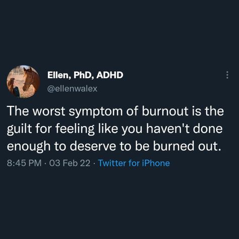 ADHD burnout is often something a little deeper. It refers to the cycle of overcommitting and overextending that leads to fatigue in people… | Instagram Burnout Quotes, Burnout Recovery, Deep Thinking, Recovery Quotes, Badass Quotes, Mental And Emotional Health, Pen And Paper, Emotional Wellness, Emotional Health