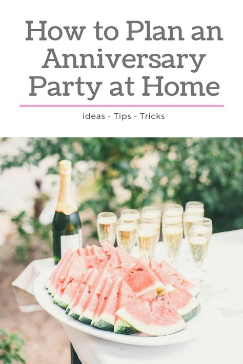 How to plan the ultimate wedding anniversary party at home! Ideas, decorations, outfit, games, entertainment, activities, themes, invitations, invites, outdoor, indoor, summer, winter, favours, for parents, food, drinks, cakes, surprise, backyard, DIY, table, diamond, checklist, dollar stores, centerpieces, fun, elegant, classy, sophisticated, at home, balloons, garden, couples, events, champagne, celebration, dance floors, thoughts, DIY, on a budget, cheap, tips, backdrops, cocktails, alcoholic Decorations For Anniversary At Home, Activities For Anniversary Party, Anniversary Cocktail Party, Small Backyard Anniversary Party Ideas, Outdoor Anniversary Decorations, Outside Anniversary Party Ideas, Anniversary Garden Party Ideas, Anniversary Party 10 Year, Anniversary Cocktail Party Ideas