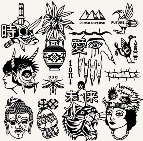 Best tattoos on pinterest Traditional Tattoo Black And White, Small Traditional Tattoo, Ignorant Tattoos, Moth Tattoo Design, Flash Tats, Vintage Tattoo Art, Hanya Tattoo, Tattoo Filler, Traditional Tattoo Sleeve