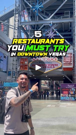 694K views · 8.5K reactions | 5 Restaurants In Downtown Las Vegas You Must Try #Vegas #LasVegas | 5 Restaurants In Downtown Las Vegas You Must Try #Vegas #LasVegas | By Marco MurilloFacebook Vegas Honeymoon, Vegas Ideas, Las Vegas Eats, Downtown Vegas, Las Vegas Food, Vegas Food, Downtown Las Vegas, Vegas Trip, June 19