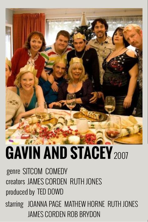 Gavin And Stacey Poster, Joanna Page, Rob Brydon, Minimalistic Posters, Vogue Wallpaper, Uk Tv Shows, Tv Poster, Minimalist Music, Gavin And Stacey