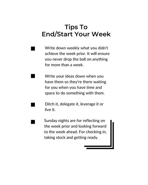 I don't like calendars that start on Sundays. That's the end of the week in my world. It is however a great time to reflect on the week that was, and to start planning for the week ahead. To all that you have to look forward to. If you've never done it before, take 15minutes this evening, grab a 🍷some paper and follow these tips. End Of Week Check In, End Of Week Reflection, Planning For The Week, End Of The Week, Social Media Marketing Business, Marketing Business, New Week, My World, Journal Ideas