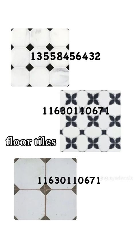 Roblox Tile Decal Codes, Tile Codes Bloxburg, Tile Decal Codes Bloxburg, Tiles Bloxburg Codes, Realistic Bloxburg House Exterior Modern, Family Home Decals Bloxburg, Antique Decals Bloxburg, Azria Bloxburg, Bloxburg Pattern Decal Codes