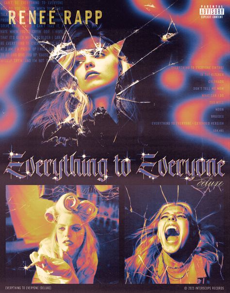 Renee Rapp Everything To Everyone, Everything To Everyone Renee Rapp, Renee Rapp Aesthetic Poster, Renee Rap Poster, Renne Rapp Poster, Renee Rapp Poster Prints, Renee Rapp Poster, Renee Rapp Aesthetic, Everything To Everyone