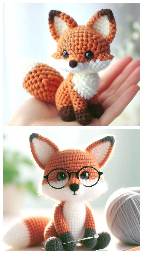 Pau the Fox Amigurumi Free Crochet Pattern - Free Amigurumi How To Crochet A Fox Free Pattern, Tiny Fox Crochet Pattern Free, Fox Amigurumi Free Pattern Crochet, Easy Fox Crochet Pattern, Red Fox Crochet Pattern Free, Crochet Amigurumi Fox Free Pattern, Crochet Fox Amigurumi, Crochet Amigurumi Fox, Fox Crochet Free Pattern