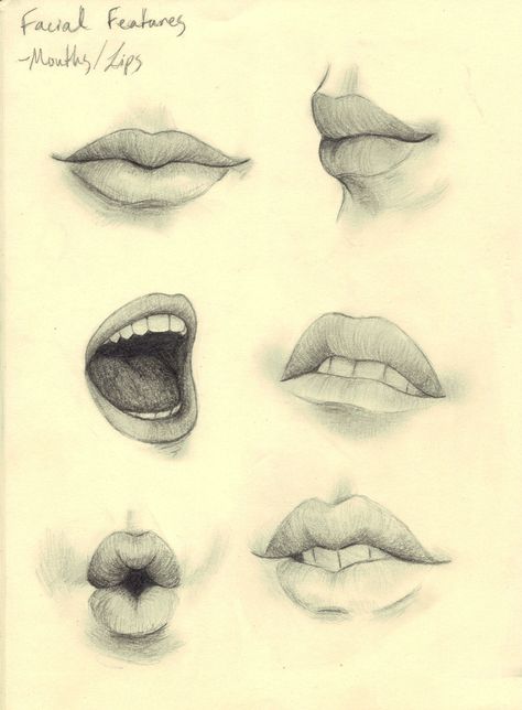 lips Mouth Drawing, Lips Drawing, 수채화 그림, Sketchbook Pages, Art Instructions, A Pencil, Drawing Lessons, Drawing Tips, A Drawing