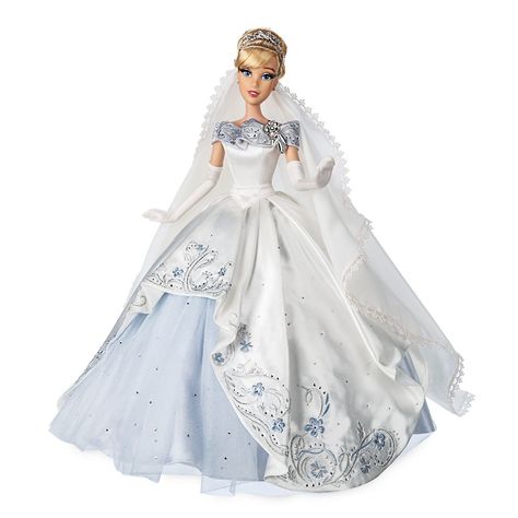 Cinderella and Prince Charming Limited Edition Wedding Doll Set – 70th Anniversary – 17''  shopDisney #AD, #Edition, #affiliate, #Wedding, #Doll, #Limited Long White Gloves, Detailed Wedding Dress, Cinderella And Prince, Disney Barbie Dolls, Disney Princess Wedding, New Cinderella, Cinderella Doll, Accessoires Barbie, Cinderella And Prince Charming