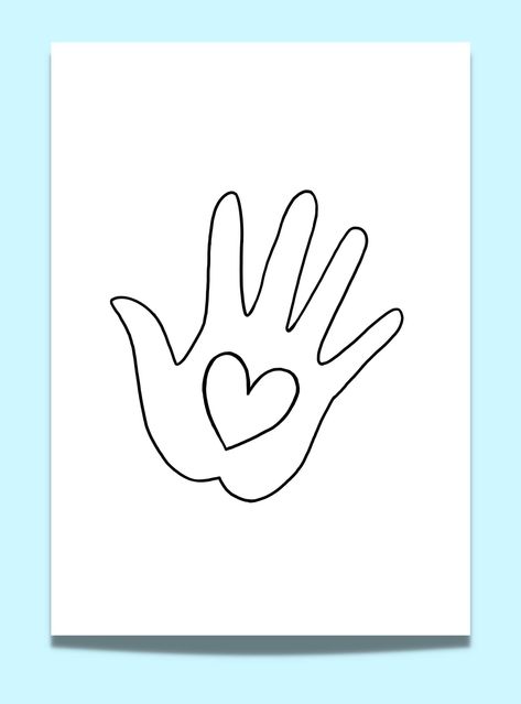 Hand Print Template Free Printable, Hand Template Free Printable, Handprint Drawing, Tree Printable Free, Starfish Template, Handprint Template, Hand Outline, Pen Projects, Christmas Tree Printable