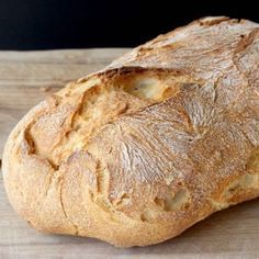 Crusty Italian Bread Recipe, Rustic Loaf, Rustic Italian Bread, Ciabatta Bread Recipe, Crusty Bread Recipe, Italian Bread Recipes, Bread Recipe Video, A Loaf Of Bread, French Bread Recipe