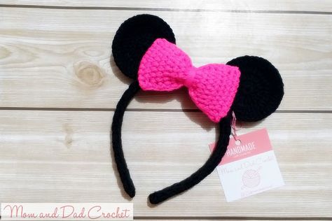 Crochet Minnie Mouse Hat, Crochet Keyring Free Pattern, Crochet Cat Beanie, Crochet Hair Band, Mickey Mouse Headband, Crochet Mickey Mouse, Crochet Hat Tutorial, Mouse Headband, Cap Crochet