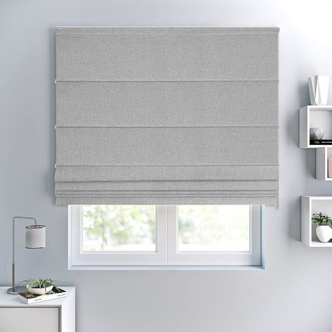 PRICES MAY VARY. Light Filtering & Timeless Elegance: Crafted from high-quality polyester, our shade allows soft, diffused light to filter through while providing privacy. Whether it's your kitchen, living room, or any other space, it complements any decor and fits window or door. Elevate your space with Hiifroy classic roman shade, designed to add timeless elegance to any room. Dust-Resistant and Durable: Durable polyester fabric is not only resistant to dust but also built to last, ensuring lo Blinds For Nursery, Nursery Window Ideas, Outside Mount Roman Shades Bedroom, Blinds Bedroom Ideas, Bedroom Blinds Ideas, Roman Shades Bedroom, Window Blinds Ideas, Window Roman Blinds, Outside Mount Roman Shades