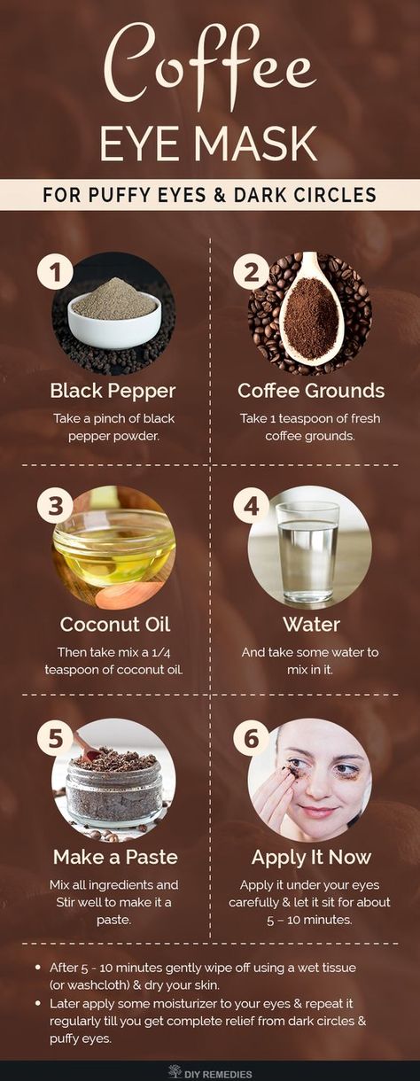 tired eyes Coffee Eye Mask, Coffee Facial, Coffee Mask, Beautiful Skin Care, Homemade Lotion, Home Remedies For Hair, Ingredients List, Dark Circle, Organic Beauty Brands