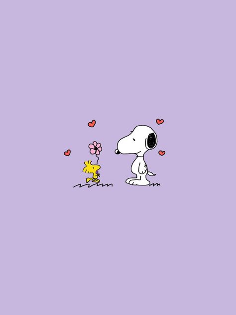 Peanuts Widget, Snoopy Purple Wallpaper, Purple Valentines Aesthetic, Snoopy Love Wallpaper, Peanuts Wallpaper, Cute Snoopy, Snoopy Valentine, Woodstock Snoopy, Peanuts Charlie Brown Snoopy