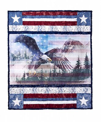 Eagle Quilt, American Patriotism, Panel Quilt Patterns, Flag Quilt, Patriotic Quilts, Quilt Of Valor, Home Of The Brave, Land Of The Free, Snowy Owl