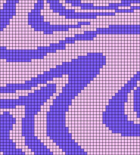 Alpha pattern #102482 variation #187925 | BraceletBook Tapestry Crochet Two Color Pattern, Swirl Crochet Pattern, Groovy Alpha Pattern, Wavy Alpha Pattern, Pixel Grid Crochet Bag, Two Color Alpha Patterns, Knitting Grid Patterns, Pixel Grid Crochet Pattern, Grid Crochet Patterns Easy