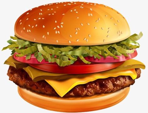 Burger Images, Burger Vector, Big Burger, Buffalo Burgers, Hamburger And Fries, Big Burgers, Food Cartoon, Food Png, Beef Burger