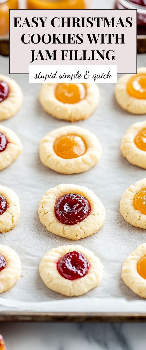 Image for Easy Christmas Cookies with Jam Filling Raspberry Linzer Cookies Christmas, Cookies With Jam Filling, Jam Filled Cookies, Cookies With Jam, Raspberry Linzer Cookies, Easy Christmas Cookies, Clematis Varieties, Linzer Cookies, Jam Cookies