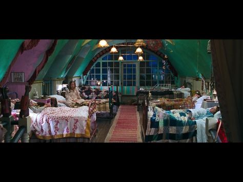 basically my dream bedroom except nobody else gets to sleep in there but me - screenshot from "Nanny McPhee" Nanny Mcphee Aesthetic, Nanny Mcphee House, My Dream Bedroom, Dark Nursery, Practical Magic House, Nanny Mcphee, Trap Door, Secret Place, Brown House