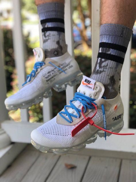 Nike | Off-White Off White Outfit, Tactical Fashion, Off White X Nike, Nike Off White, White Nike Shoes, College Fits, Nike Vapormax, Off White Shoes, Shoes Too Big