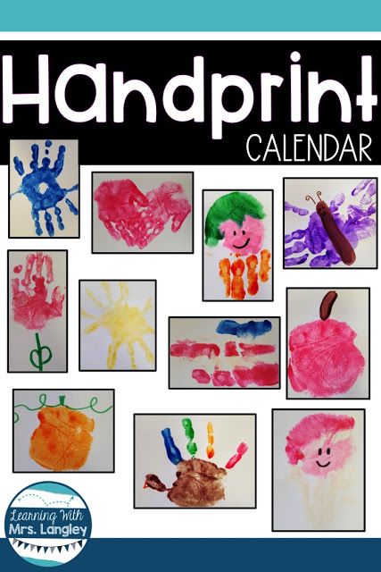 Handprint Calendar Preschool, Handprint Poems, Handprint Memory Book, Handprint Calendar, Handprint Poem, Craft For Preschool, Easy Preschool Crafts, Christmas Handprint, Kindergarten Art Projects